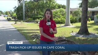 Trash pick-up issues in Cape Coral
