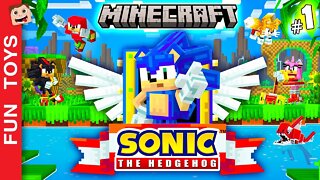 Sonic no Minecraft #01 - Veja como ficou o MOD OFICIAL do SONIC dentro do MINECRAFT! INCRÍVEL! 🔵