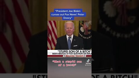 Joe Biden Calls Reporter An SOB!..The President And The Hot Mic #shorts