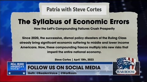 The Syllabus of Economic Errors by Steve Cortes