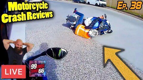 🔴LIVE: Motorcycle Class / Reviewing @99Lives Motorcycle Crashes & Close Calls / Riding SMART 38