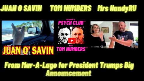 Brand New JUAN O SAVIN from Mar-a-Lago for President Trumps Big Global Announcement: Tom Numbers