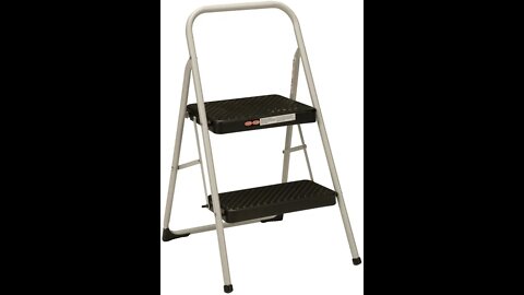 Cosco 2-Step Household Folding Step Stool, Gray