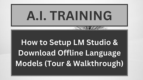 How to Setup LM Studio & Download Offline Language Models (Tour & Walkthrough)