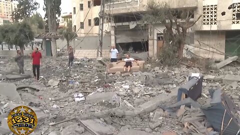 scenes after Israeli strikes rock...