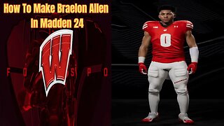 How To Make Braelon Allen In Madden 24