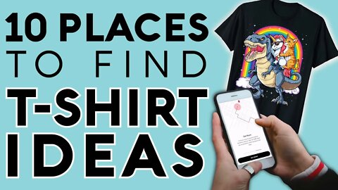 10 Places To Find T-Shirt IDEAS - Amazon Merch on Demand Niche Research Websites, Tools, Inspiration