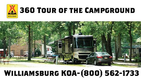 360 Tour of the Campsites at Williamsburg / Busch Gardens Area KOA