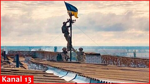 Ukrainian flag was raised over three villages of Kharkiv region