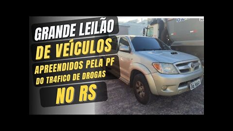 LEILÃO DE CARROS E MOTOS NO RS VEICULOS APREENDIDOS PELA POLÍCIA FEDERAL COM LANCES MUITO BAIXOS!!!