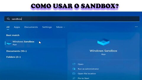 Windows SandBox - Ferramenta para testes seguros