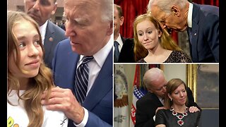 He sniffs too many children': President Joe Biden slammed for viral sniffing video