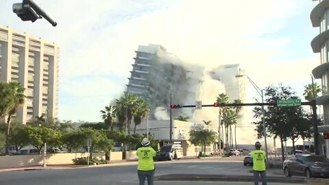 Historic Deauville Hotel imploded in Miami Beach