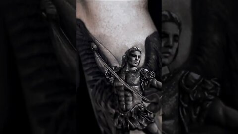 Absolutely Stunning Angel Tattoo