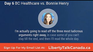 DAY 6- Healthcare Workers Juducial Review Against Bonnie Henry's VAX Mandate