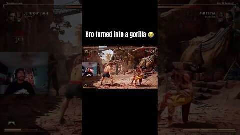 Bro turned into a gorilla after winning in Mortal Kombat 1 💀