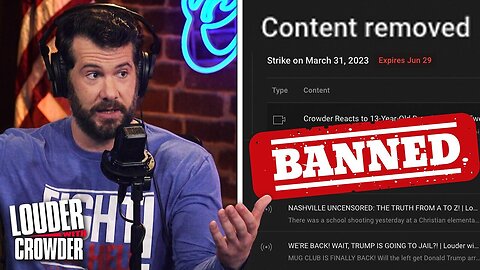 2 STRIKES: YOUTUBE LAUNCHES ATTACK ON CROWDER! | Louder with Crowder Apr 4, 2023