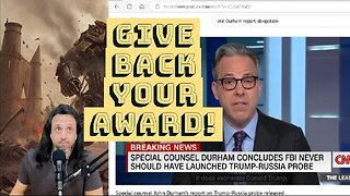 The Durham Report Is Out...Will Jack Tapper Give Back His Award Now?