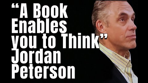 “A book enables you to think.” Jordan Peterson #jordanpeterson #12rulesforlife #beyonorder