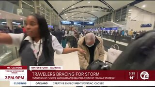 Winter storm causes canceled flights at Detroit Metro Airport