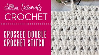 Crossed Double Crochet Stitch (Free pattern)