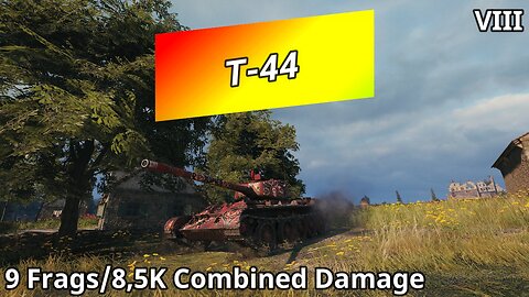 T-44 (9 Frags/8,5K Combined Damage) | World of Tanks