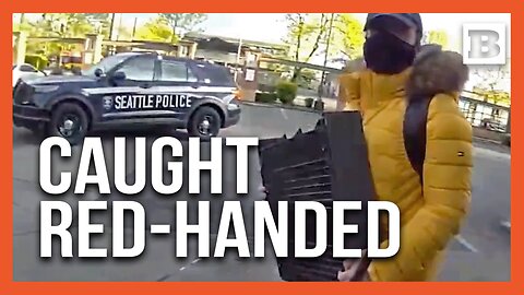 "She Ain't Doin' Nothing": Brazen Thieves Try to Walk Right Past Police Holding Stolen Cash Register