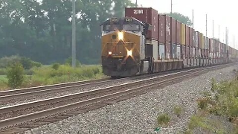 CSX I161 Intermodal Double-Stack Train from Bascom Ohio July 24, 2022