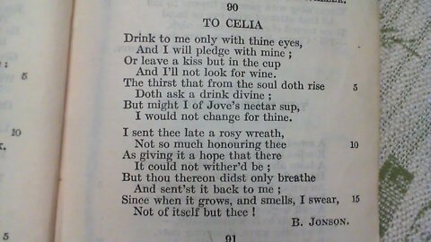 90 To Celia - B. Jonson