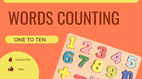 WORDS COUNTING 1-10 | COUNTING NUMBERS