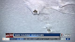 Apartment roof leaking because of storm