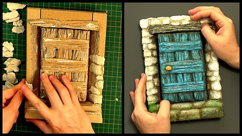 ❣DIY Fairy Door Notebook Using Cardboard❣