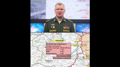 28.11.22 ⚡Russian Defence Ministry report on the progress of the deNAZIfication of Ukraine