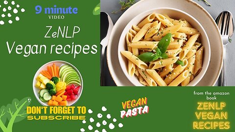 Vegan Pasta with celebrity chef