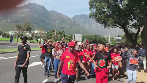 Watch: Cape Peninsula University of Technology students March to NSFAS