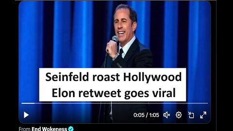 Jerry Seinfeld roast woke Hollywood Elon retweets