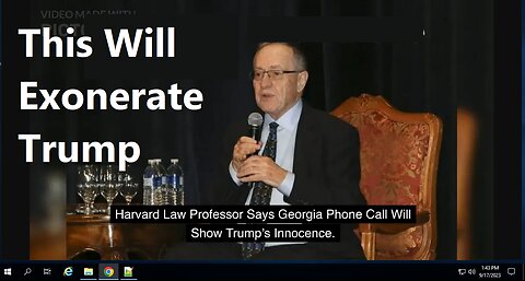 Alan Dershowitz Unveils How Trump's Georgia Phone Call Exonerates Him