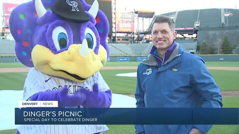 Rockies mascot Dinger gets special day at Coors Field