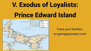 Exodus of Loyalits to Prince William Island