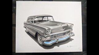 1956 Chevy airbrush picture