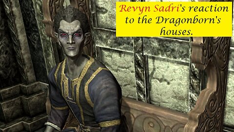 Revyn Sadri's Reaction to the Dragonborn's houses