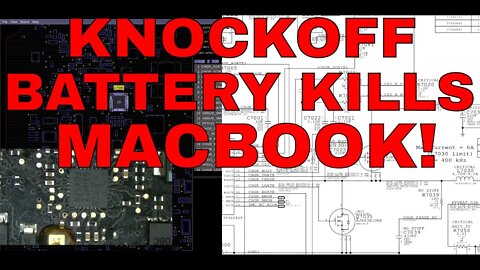 How cheap eBay batteries DESTROY Macbook logic boards!