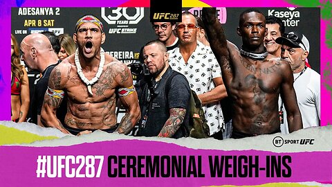 #UFC287 Ceremonial Weigh-ins | Alex Pereira v Israel Adesanya 2 | THE FINAL SHOWDOWN