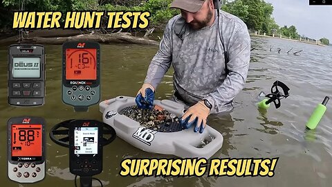 Water Testing 4 Top Metal Detectors and The Tube Tubb With Surprising Results!