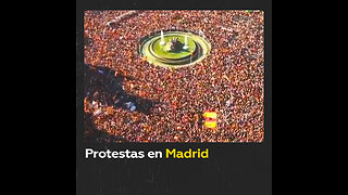 Protestan en Madrid contra Sánchez y el perdón a los independentistas catalanes