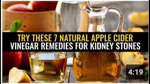 Try these 7 natural apple cider vinegar remedies for kidney stones
