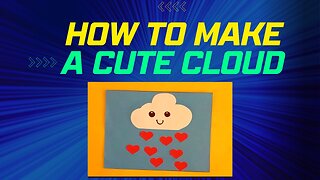 love rain cloud with sun paper craft for kids | cloud crafts for preschoolers | cloud crafts toddler