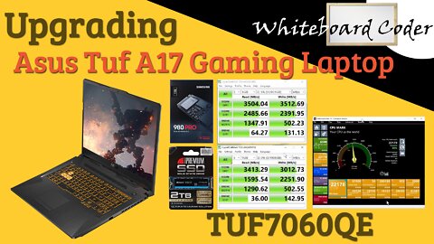 Upgrading Asus Tuf A17 Gaming Laptop TUF7060QE