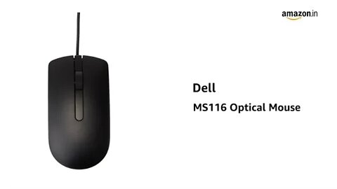 Dell MS116 1000DPI USB Wired Optical Mouse | Dell Mouse Review | Unboxing