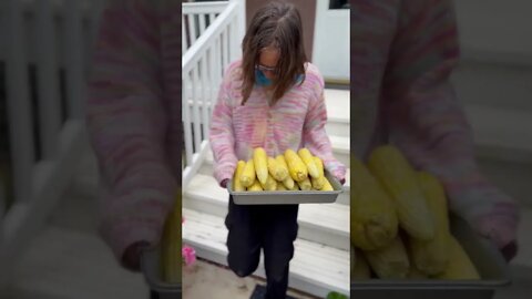 Time To Blanch & Freeze Sweet Corn.🌽😊 #shorts #storingfood #iowa #farm #corn